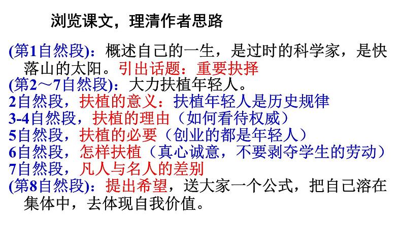 《我一生中的重要抉择》课件部编版八年级语文下册第8页