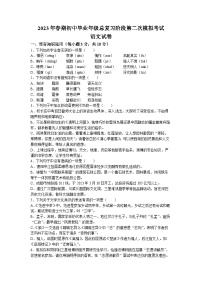 2023年四川省德阳市旌阳区中考二模语文试题