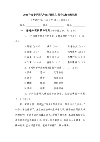 2023年春季学期九年级下册语文 综合达标检测试卷