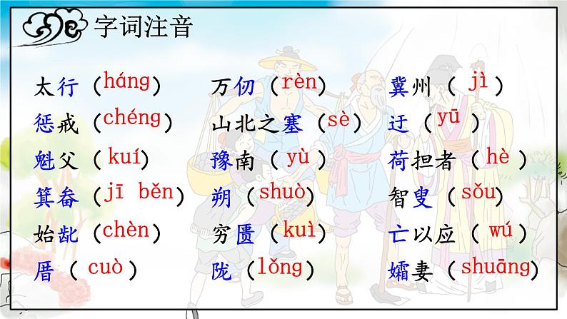 人教版语文8年级上册 第6单元 24 愚公移山 PPT课件+详案07
