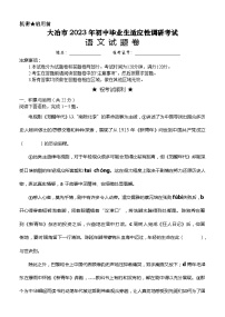 2023年湖北省黄石市大冶市初中毕业生适应性调研考试语文试题（含答案）