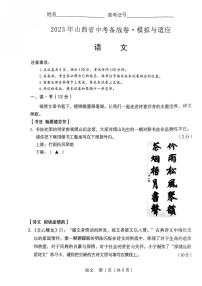 2023年山西省忻州市定襄县二模语文试题（PDF版含答案）