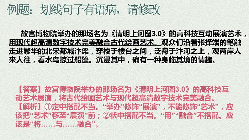 2023年中考语文三轮冲刺复习：病句修改练习课件第3页