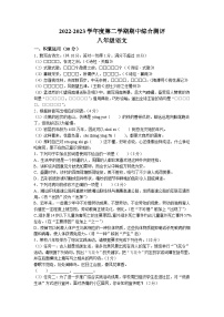 广东省河源市紫金县2022-2023学年八年级下学期期中语文试题（含答案）
