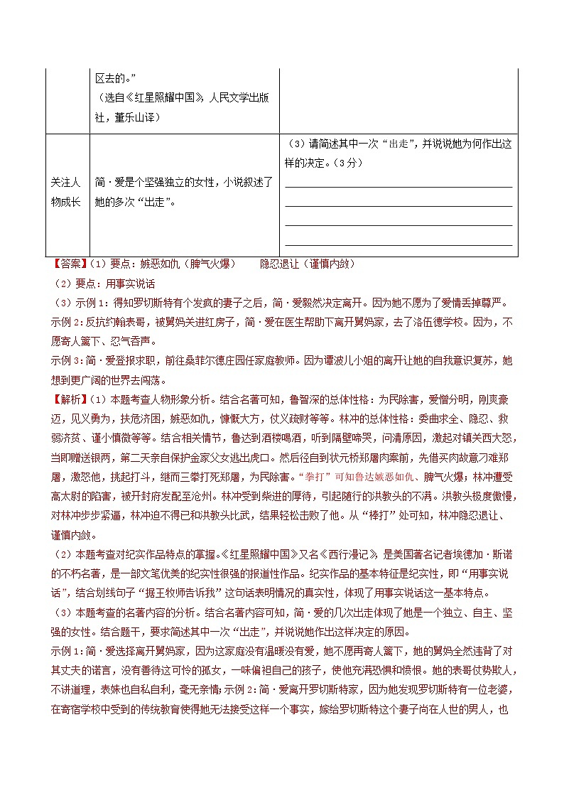 卷1-备战中考语文全真模拟卷（福建专用）·第一辑03
