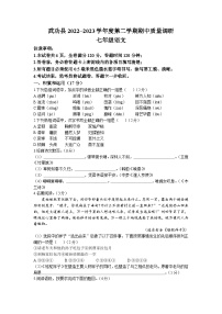 陕西省咸阳市武功县2022-2023学年七年级下学期期中语文试题