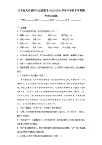 辽宁省大石桥市十五校联考2022-2023学年八年级下学期期中语文试题