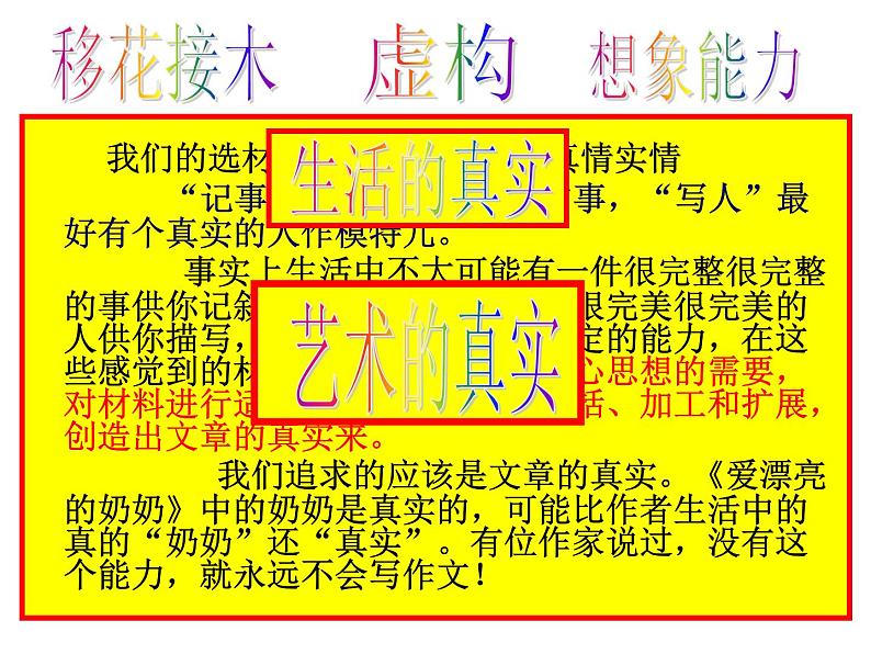 初中记叙文写作训练基础篇（5）（具体描写）课件PPT08