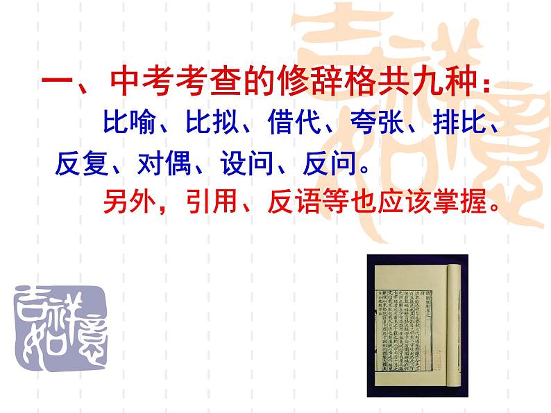 2023年中考语文三轮冲刺专题复习：正确运用常见的修辞方法  课件07