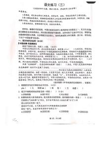 2023年重庆市巴蜀中学校中考三模语文试题