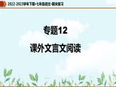 专题12 课外文言文阅读（课件）-2022-2023学年七年级语文下册期末复习精品课件及专题检测