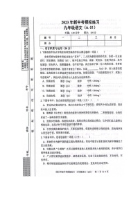 2023年湖南省娄底市中考三模语文试题