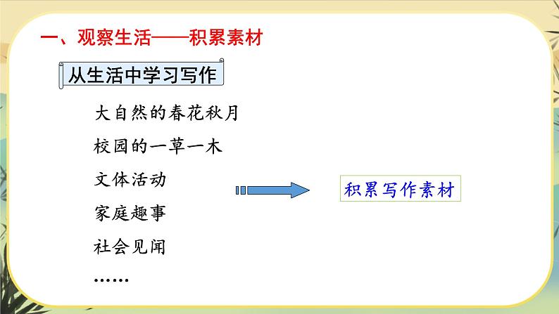 人教部编版语文七上·写作一：热爱生活，热爱写作（课件PPT）06
