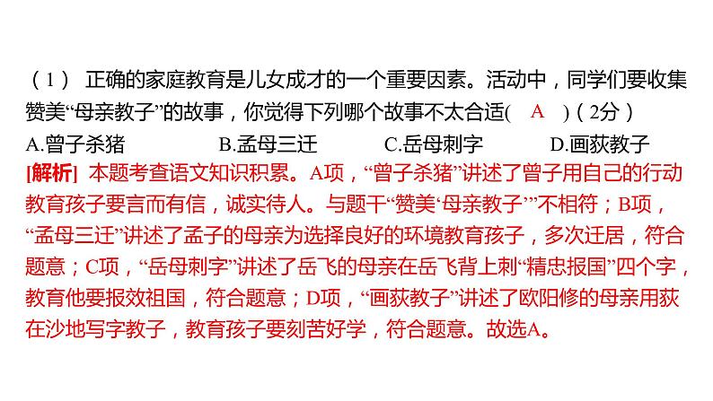 中考语文三轮冲刺训练-- 专题六 综合性学习（课件）第3页
