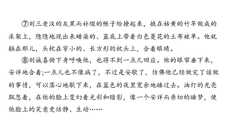中考语文三轮冲刺训练-- 专题十四 文学作品阅读（课件）05