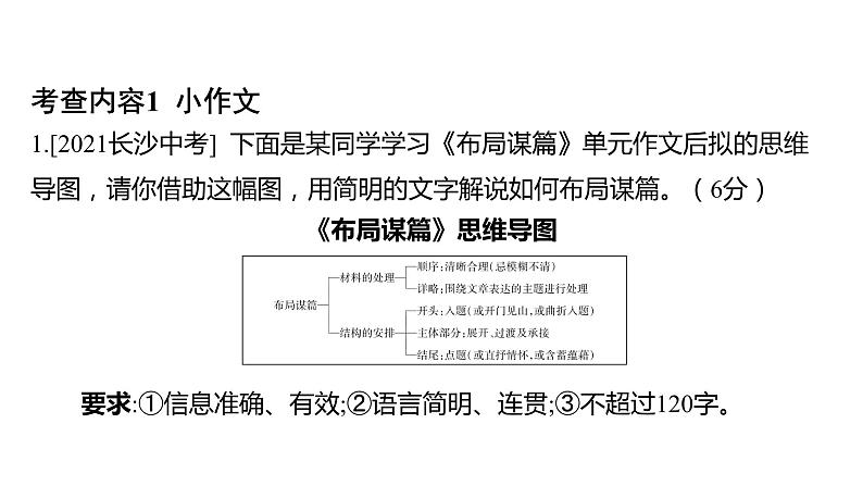 中考语文三轮冲刺训练-- 专题十五 表达与写作（课件）02