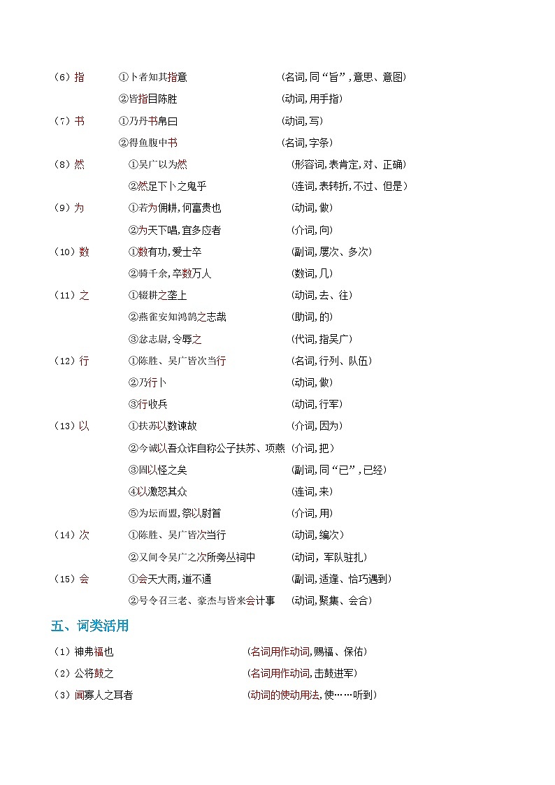 第六单元——【期末复习】九年级语文下册知识点梳理+训练（部编版）03