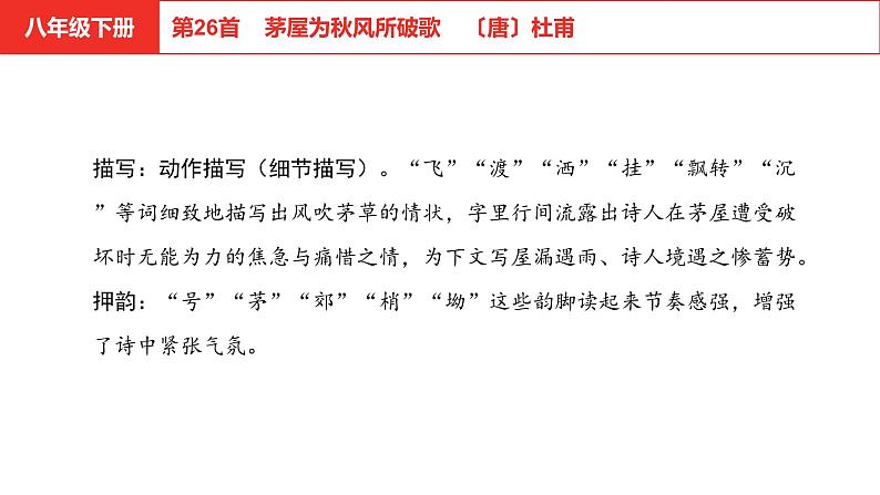 中考语文文言文复习--   茅屋为秋风所破歌课件PPT第4页