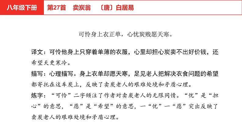 中考语文文言文复习--   卖炭翁课件PPT06