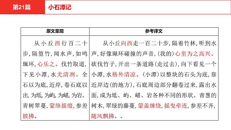 中考语文文言文复习--   小石潭记课件PPT第4页