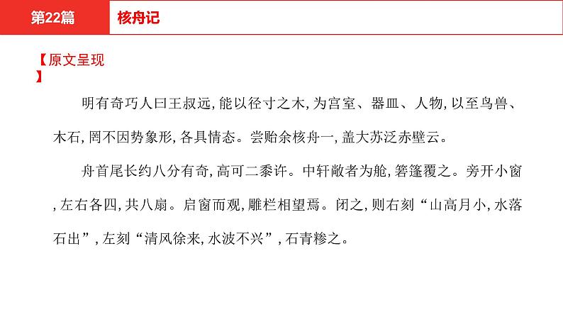 中考语文文言文复习--  核舟记课件PPT第3页