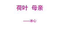 人教部编版荷叶母亲教学课件ppt