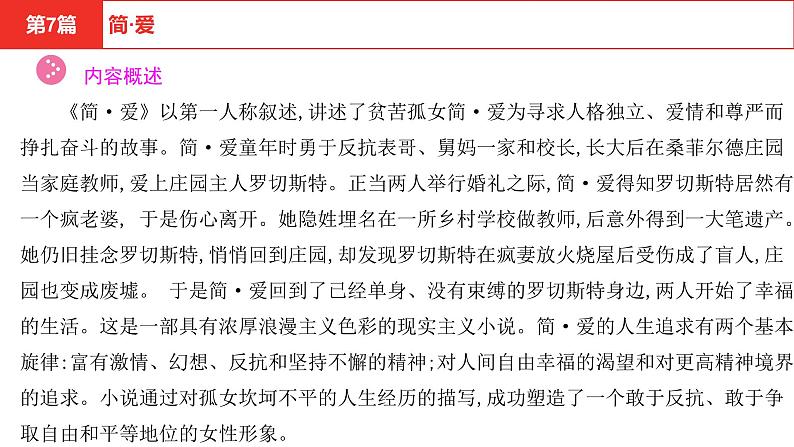 中考语文复习--名著复习--   简·爱课件PPT第4页