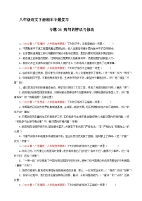 专题04：病句的辨识与修改（原卷+答案）八年级语文下学期期末备考专题复习