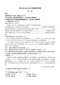 2023年宁夏吴忠市同心县中考二模语文试题(含答案)