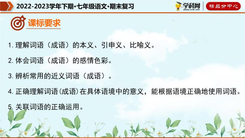 【期末考点专项】部编版语文2022-2023学年七年级下册期末：专题02 词语的理解及运用（课件）08