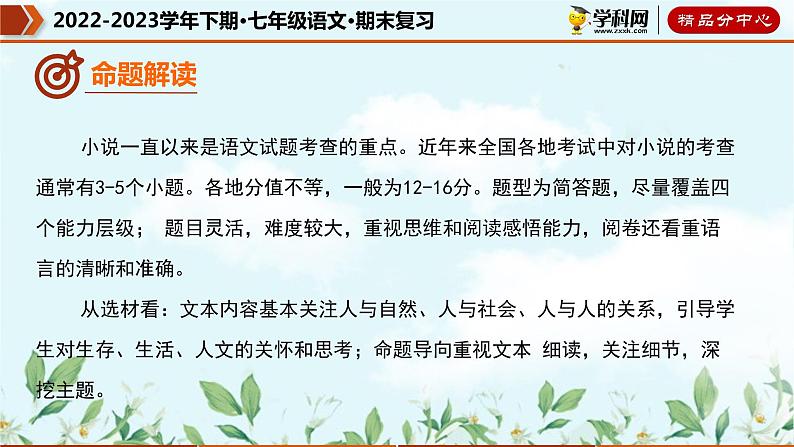 【期末考点专项】部编版语文2022-2023学年七年级下册期末：专题09 小说阅读（课件）08