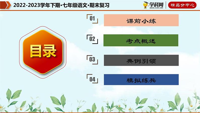 【期末考点专项】部编版语文2022-2023学年七年级下册期末：专题10 散文阅读（课件）02