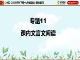 【期末考点专项】部编版语文2022-2023学年七年级下册期末：专题11 课内文言文阅读（课件）