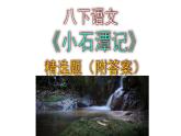 八下语文《小石潭记》精选题（附答案）课件PPT