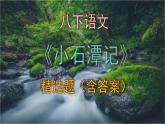 八下语文《小石潭记》精选题（含答案）课件PPT