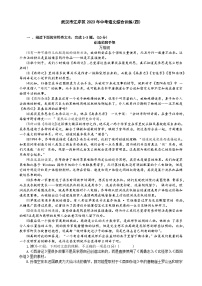 2023年湖北省武汉市江岸区中考语文综合训练（四）(含答案)