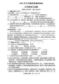 2023年江苏省徐州市中考模拟语文试题4