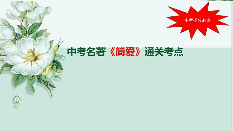 中考名著简爱通关考点课件PPT01