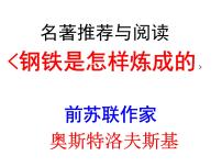 初中语文人教部编版八年级下册第六单元名著导读 《钢铁是怎样炼成的》：摘抄和做笔记课文配套ppt课件