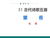 人教部编版七年级下册望岳教案配套ppt课件