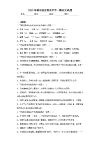 2023年湖北省宣恩县中考一模语文试题(含答案)