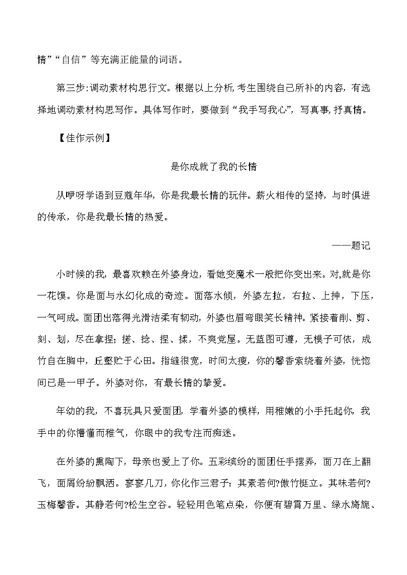 2023年中考作文终极押题+写作指导+范本必背16第2页