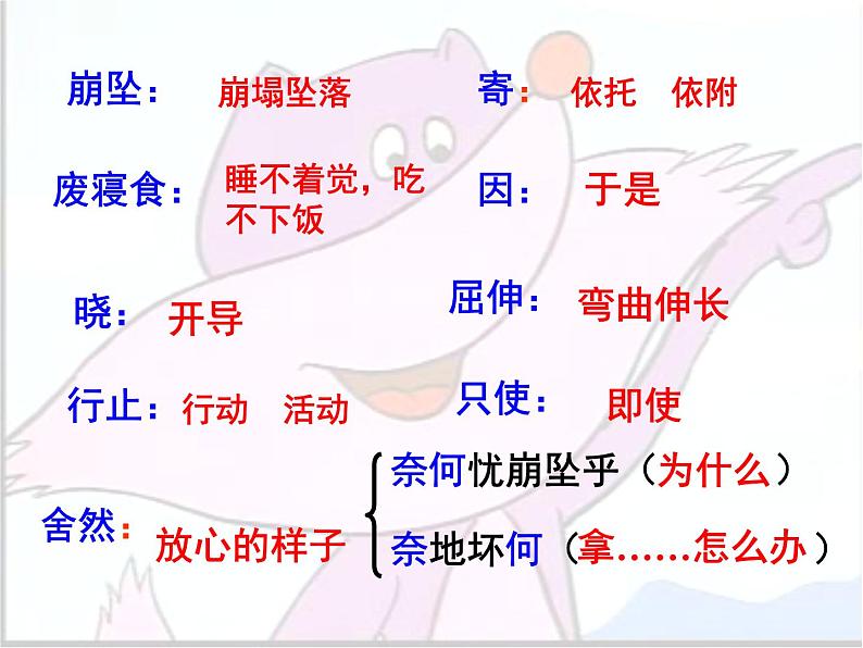 七上寓言杞人忧天同步课件 课件04