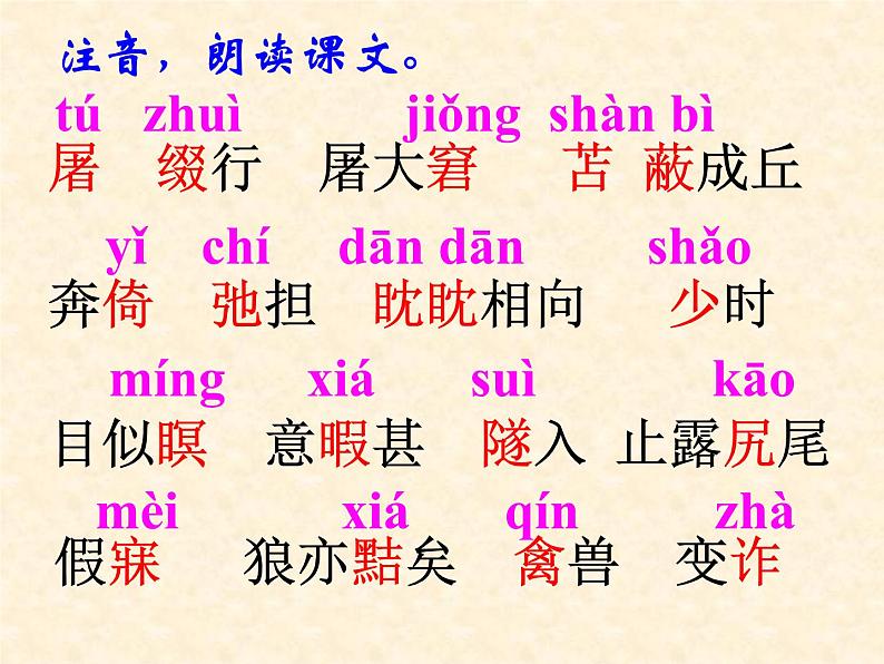 部编版语文七年级上册第五单元《狼》ppt课件04