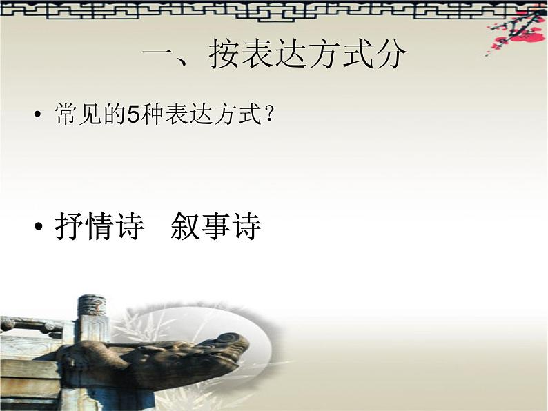 部编版语文初中古诗鉴赏——《古诗的分类》课件03