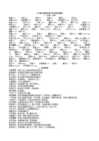 期末复习知识要点梳理2022—2023学年统编版语文九年级下册