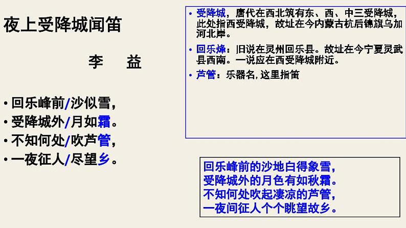 七上夜上受降城闻笛同步课件 课件06