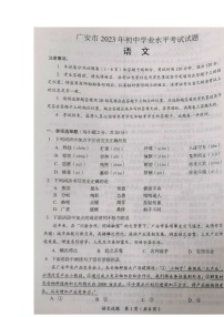 2023年四川省广安市中考语文真题