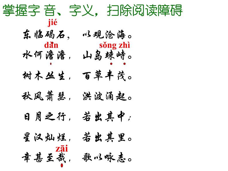 部编版语文七年级上册《观沧海》优秀课件第8页