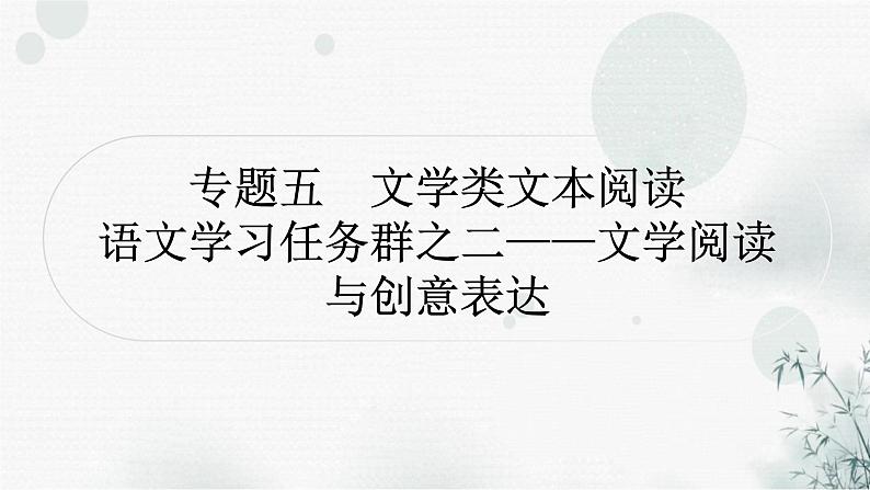 中考语文复习现代文阅读专题五文学类文本阅读课件01